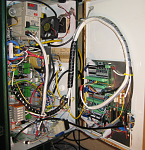Electronics cabinet - machine controlled by Mesa 7i43 FPGA card.