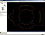 CAD drawing of 3 phase motor mount