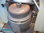 speed sensor disc and top of spindle