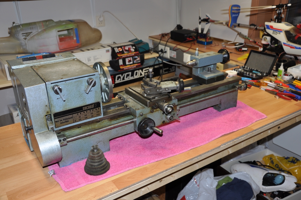 The Emcomat 7 just a few minutes after I took it home and placed it on the workbench.