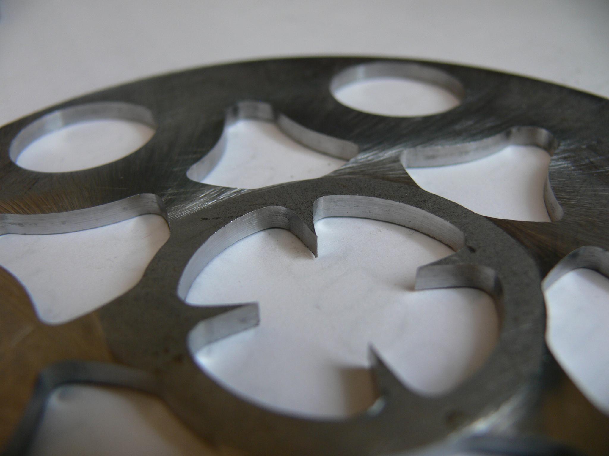 Gatling gun part cut with my homemade CNC milling machine