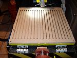 The finished self cut T slot mounting bed