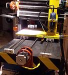 Original design only had 2 8mm rails per axis using fix it blocks as bearings and slider bar mounts. due to flexing these were upgraded to four...