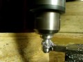 CNC Mill turning Aluminium chess pawn